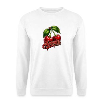 Cherries - Unisex Pullover - Weiß - Vorne