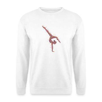 Turnerin Gymnastik Handstand Bodengang - Unisex Pullover - Weiß - Vorne