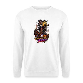 Creepin' to the Beat – Halloween Rock - Sweat-shirt Unisexe - blanc - Devant