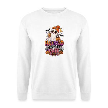 Verflucht, aber machen Sie es süß Halloween - Unisex Pullover - Weiß - Vorne