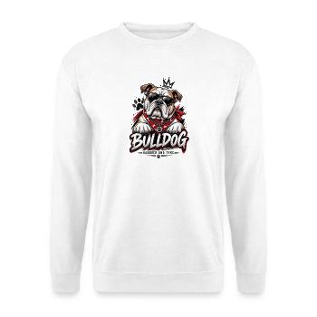 Bulldog Lover Vintage Dog Design - Unisex Sweatshirt - white - Front