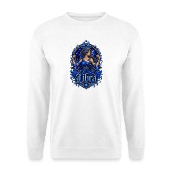 Blaue Waage-Nachtgöttin - Unisex Pullover - Weiß - Vorne