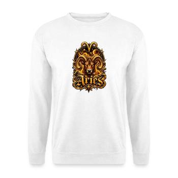 Aries Gold Ram Nebula - Unisex Sweatshirt - white - Front