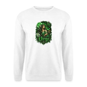 Green Virgo Lunar Goddess - Unisex Sweatshirt - white - Front