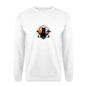 Moon Spell: Black Cat - Unisex Sweatshirt - white - Front