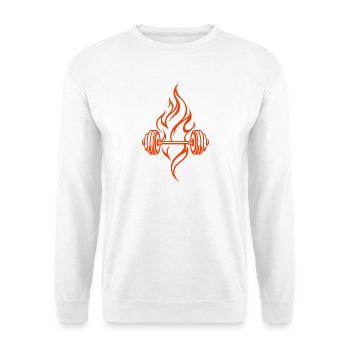 Lifting - Unisex Pullover - Weiß - Vorne - Alina (178cm) & Michal (187cm)