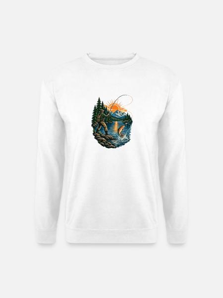 Angler - Unisex Pullover - Weiß