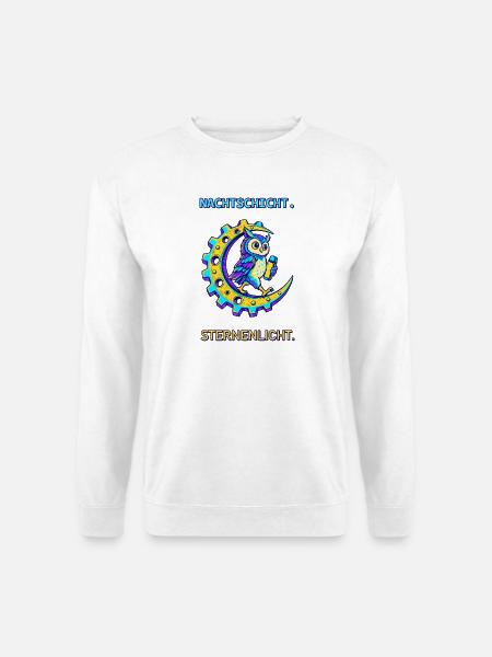 Nachtschicht Sternenlicht - Unisex Pullover - Weiß