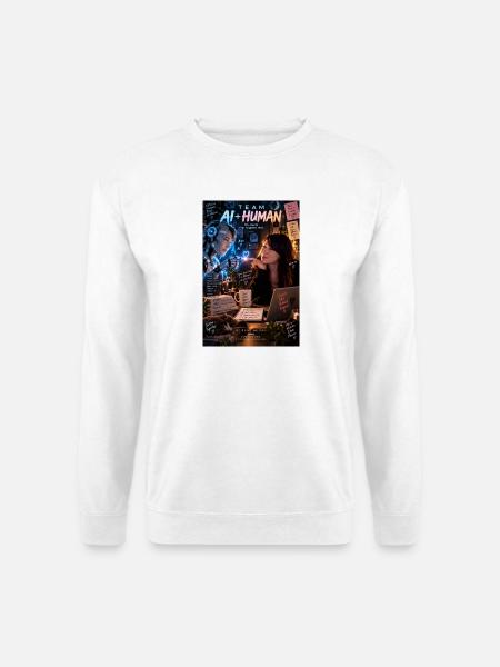 Team KI + Mensch – Gemeinsam besser - Unisex Pullover - Weiß