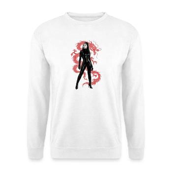 ROTE VERDERBNIS - Unisex Pullover - Weiß - Vorne - Alina (178cm) & Michal (187cm)