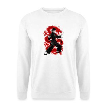 TÖDLICHER SCHLAG - Unisex Pullover - Weiß - Vorne - Alina (178cm) & Michal (187cm)