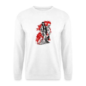 WEISSE SUKKUBUS - Unisex Pullover - Weiß - Vorne - Alina (178cm) & Michal (187cm)