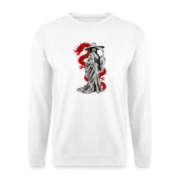 GOLDGRÄBER - Unisex Pullover - Weiß - Vorne - Alina (178cm) & Michal (187cm)