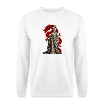 MEISTERMANIPULATOR - Unisex Pullover - Weiß - Vorne - Alina (178cm) & Michal (187cm)