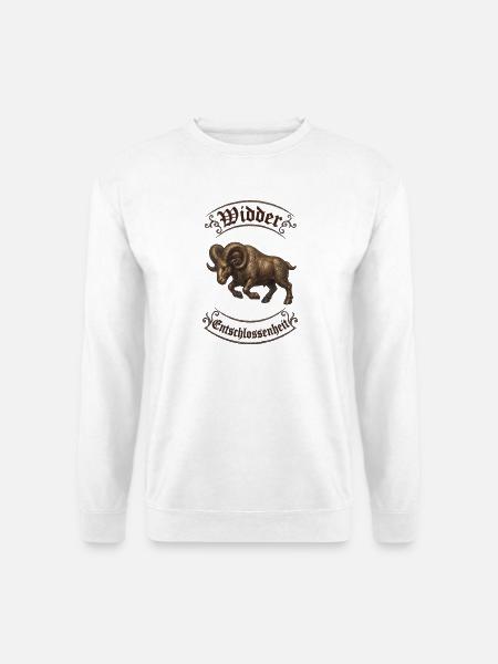 Vikingischer Widder Ornament - Unisex Pullover - Weiß