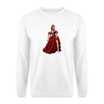 UNSCHULDIG UND BEZAUBERND - Unisex Pullover - Weiß - Vorne - Alina (178cm) & Michal (187cm)