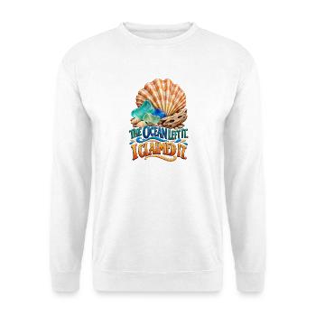 Beachcomber Ocean Treasure Humor - Unisex Pullover - Weiß - Vorne - Alina (178cm) & Michal (187cm)