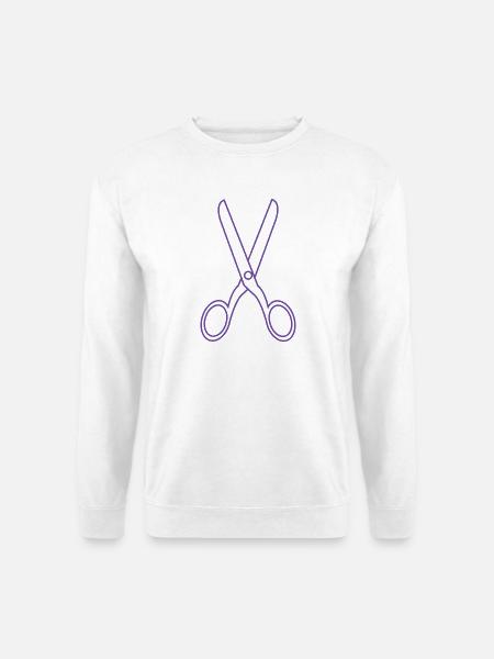 Schere - Unisex Pullover - Weiß