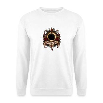 Krönt vom Nacht-Mondwrest. - Unisex Pullover - Weiß - Vorne - Alina (178cm) & Michal (187cm)