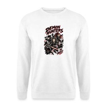 Dämonenjäger ohne Gnade - Unisex Pullover - Weiß - Vorne - Alina (178cm) & Michal (187cm)