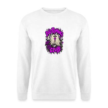 Bad Romance Club Geister - Unisex Pullover - Weiß - Vorne - Alina (178cm) & Michal (187cm)