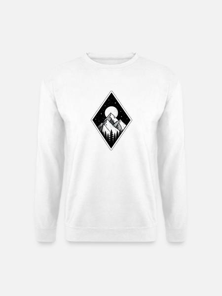 Berge Wandern  - Unisex Pullover - Weiß