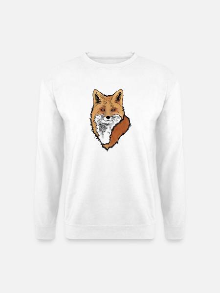 Fuchskopf - Unisex Pullover - Weiß