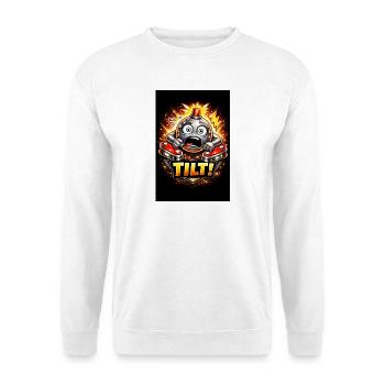 Tilt Explosiver Flipper Pinball - Unisex Pullover - Weiß - Vorne - Alina (178cm) & Michal (187cm)