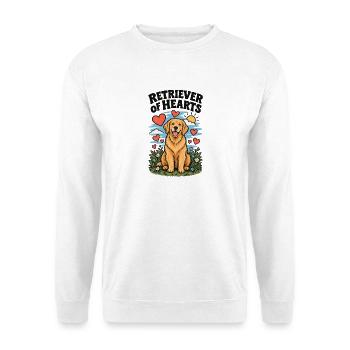 Leicht von Steinen abgelenkt - Unisex Pullover - Weiß - Vorne - Alina (178cm) & Michal (187cm)