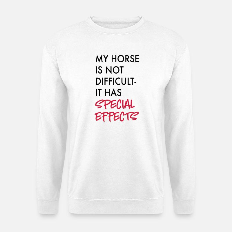Pferd - Unisex Pullover - Weiß