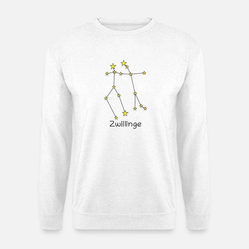 Sternzeichen Zwillinge - Unisex Pullover - Weiß