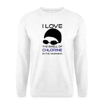 Swimming Saying Chlorine Smell - Unisex Sweatshirt - white - Front