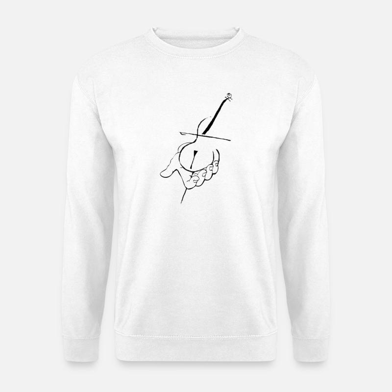 Cello in der Hand - Unisex Sweatshirt - white