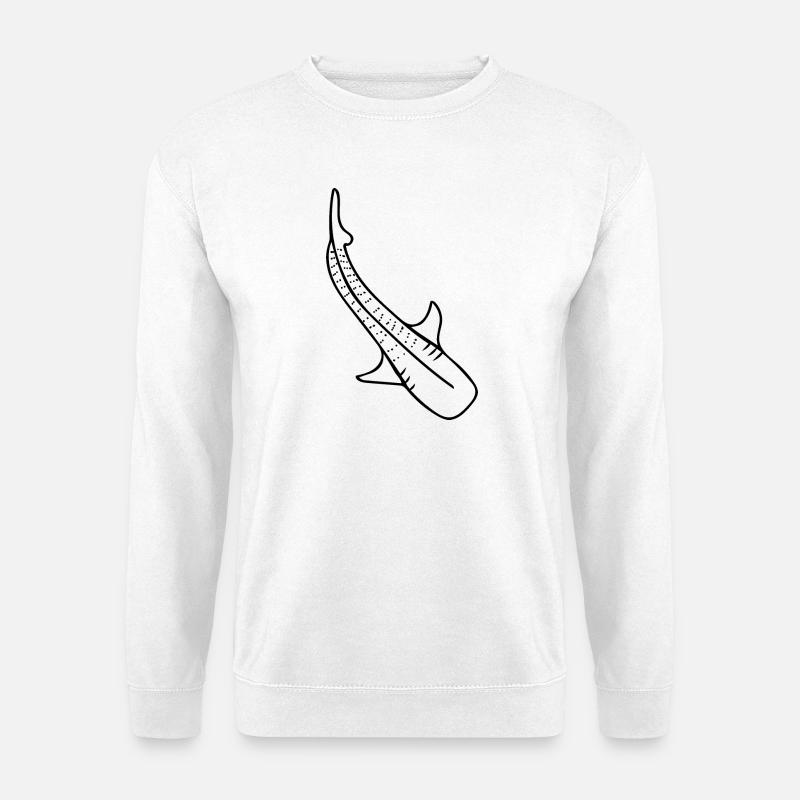 Elegant und Imposant - Walhai - Unisex Pullover - Weiß