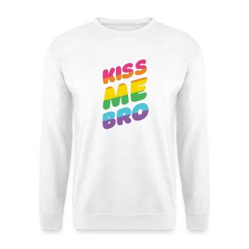 Mois de la fierté LGBTQ - Kiss Me Bro - Sweat-shirt Unisexe - blanc - Devant