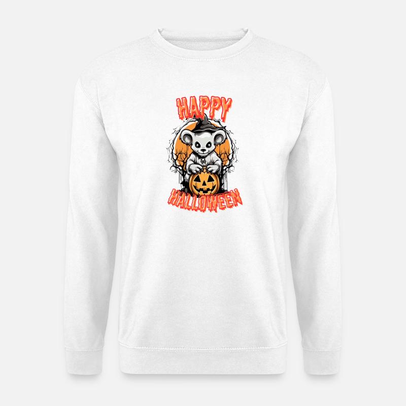 Süßer Halloween-Kleiner Bucher Halloween - Unisex Pullover - Weiß
