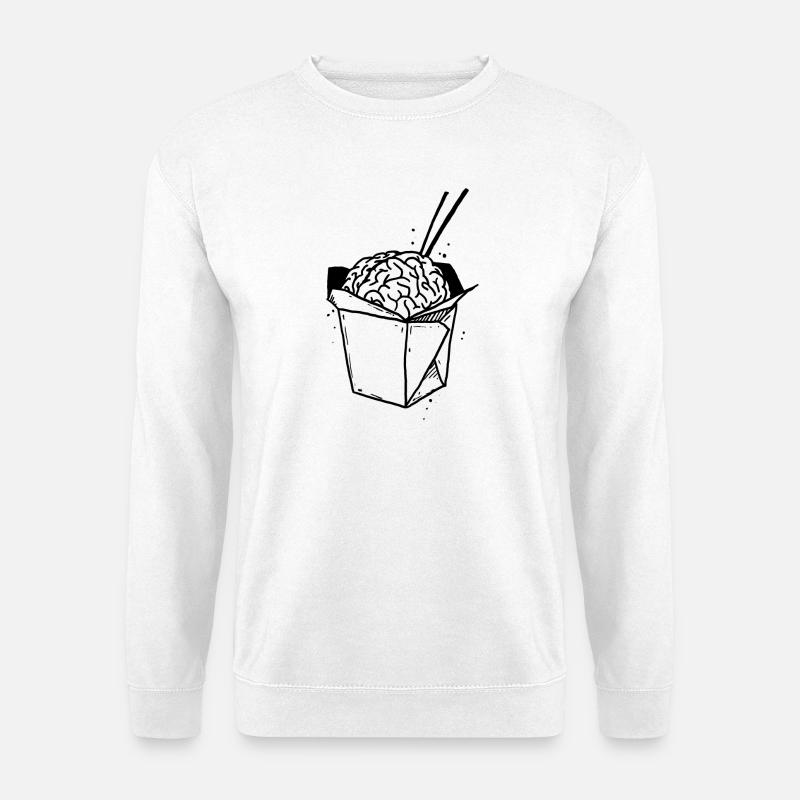 Brainfood 1 - Unisex Pullover - Weiß