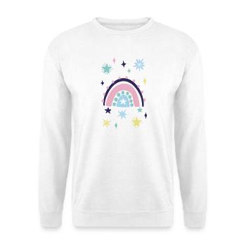Pastellstern Regenbogen - Unisex Pullover - Weiß - Vorne
