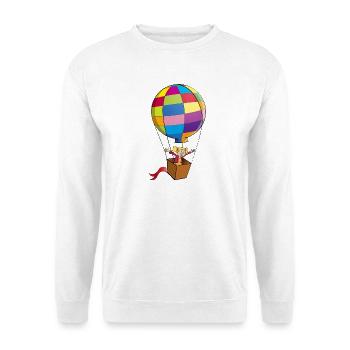 Sortie colorée de ballons - Sweat-shirt Unisexe - blanc - Devant