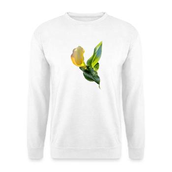 YELLOW CALLA LILY - Unisex Sweatshirt - white - Front