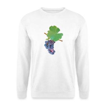 Grapes – fruity elegance - Unisex Sweatshirt - white - Front
