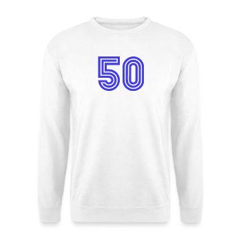 50. 50 YEARS. 50th ANNIVERSARY. 50 YEARS ANNIVERSARY. - Unisex Sweatshirt - white - Front