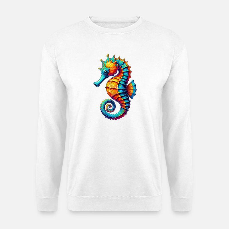 Seepferdchen - Unisex Pullover - Weiß