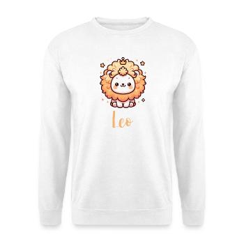 Süße Leo Sternzeichen Astrologie Geschenk - Unisex Pullover - Weiß - Vorne