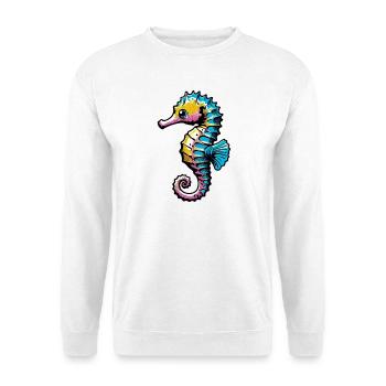 Seepferdchen - Unisex Pullover - Weiß - Vorne
