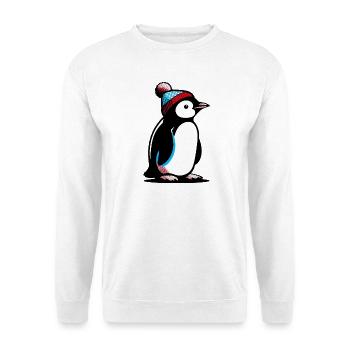 Pingouin - Sweat-shirt Unisexe - blanc - Devant