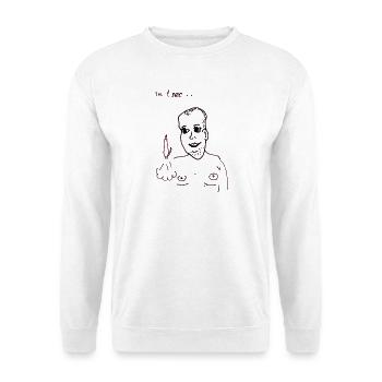 La science des fusées au bureau - Sweat-shirt Unisexe - blanc - Devant