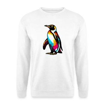 Pingouin - Sweat-shirt Unisexe - blanc - Devant
