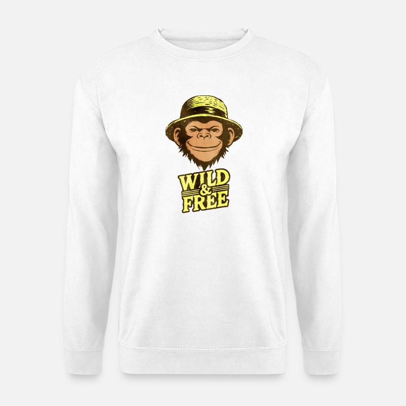 Frei und wild - Unisex Pullover - Weiß