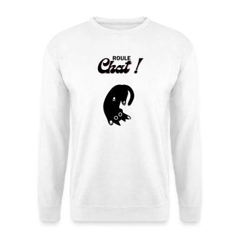 Freewheeling cat! - Unisex Sweatshirt - white - Front
